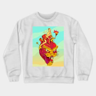 Heart Tiger Crewneck Sweatshirt